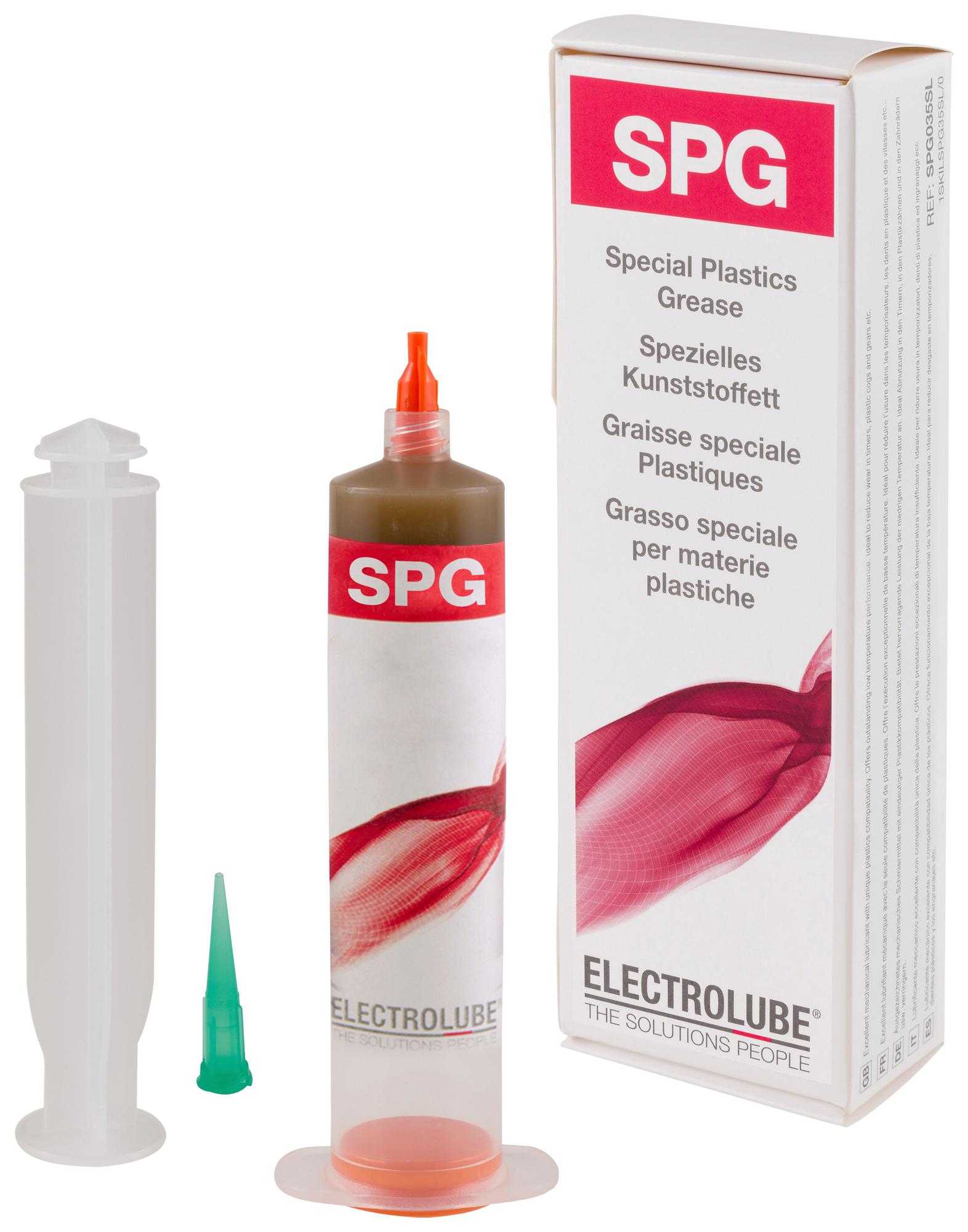 SPG35SL GREASE, PLASTIC COMPATIBLE, SPG, 35ML ELECTROLUBE
