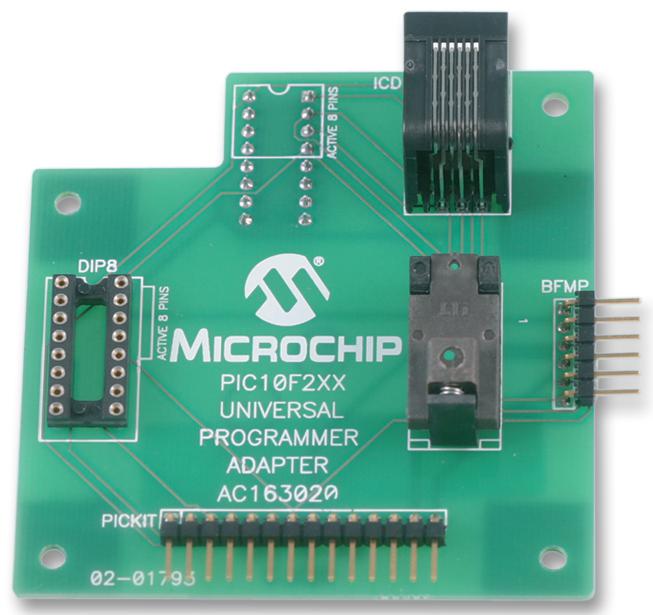 AC163020 PROGRAMMER ADAPTOR, FOR PIC10F MICROCHIP