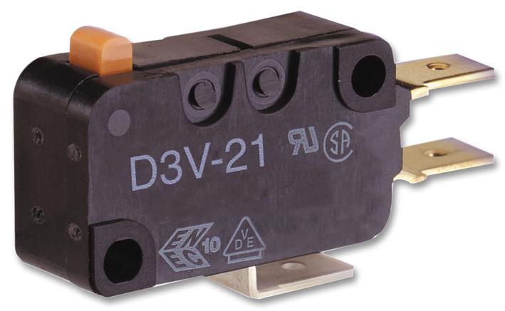 D3V-16-3C24 MICROSWITCH, SPST-NO, 16A, PIN OMRON
