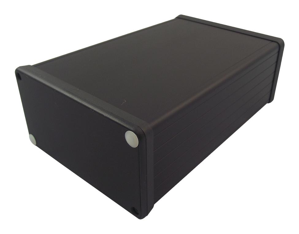 1455C802BK BOX, BLACK, PLASTIC END PLATE HAMMOND