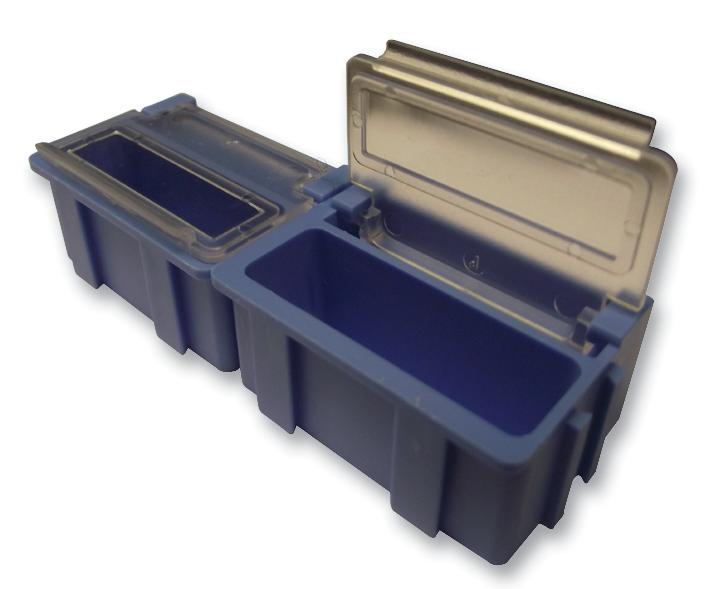 SMD-BOX N4-2-3-8-1 BOX, SMD, 68X57X15MM, B=BLUE, L=TRANSP LICEFA