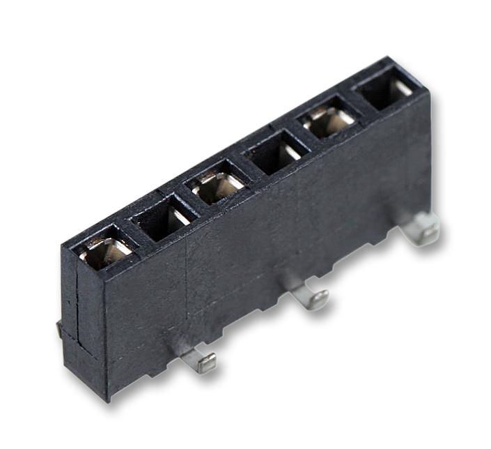 1241152-6 CONNECTOR, RCPT, 6POS, 1ROW, 2.54MM AMP - TE CONNECTIVITY