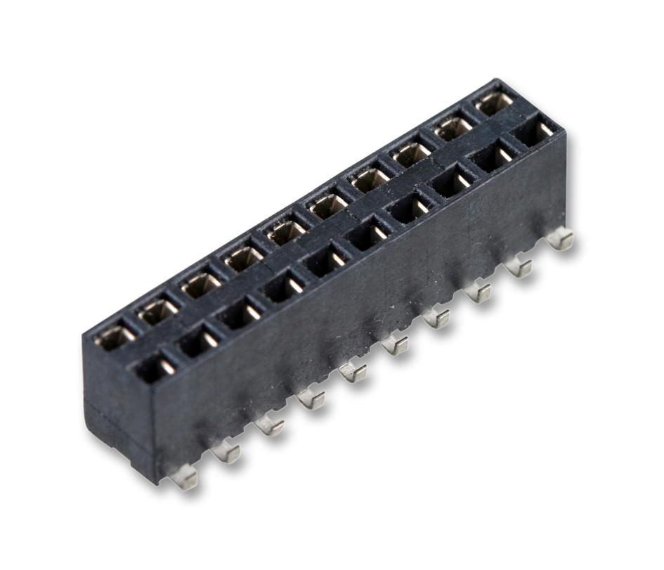 969973-4 CONNECTOR, RCPT, 8POS, 2ROW, 2.54MM AMP - TE CONNECTIVITY