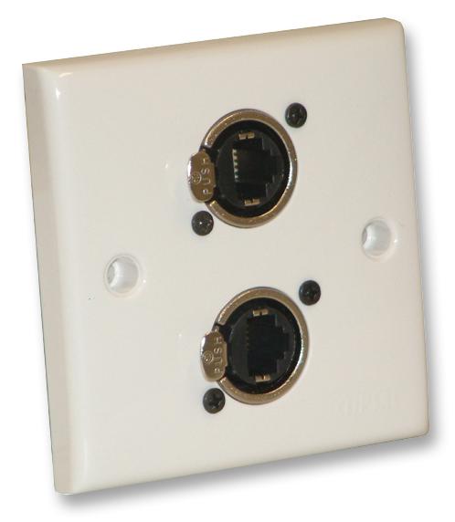 F267ZK WALL PLATE, 2 X ETHERCON CONNECTOR EAGLE
