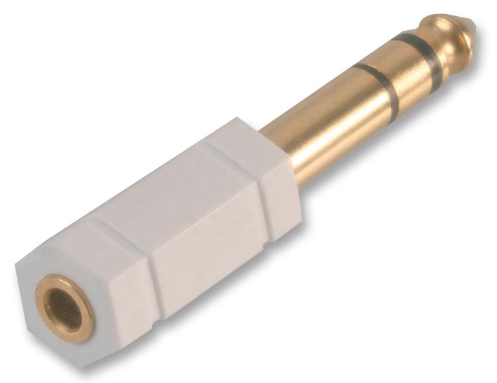 PSG02900 JACK ADAPTOR, 3.5 TO 6.35, STEREO, WHITE PRO SIGNAL