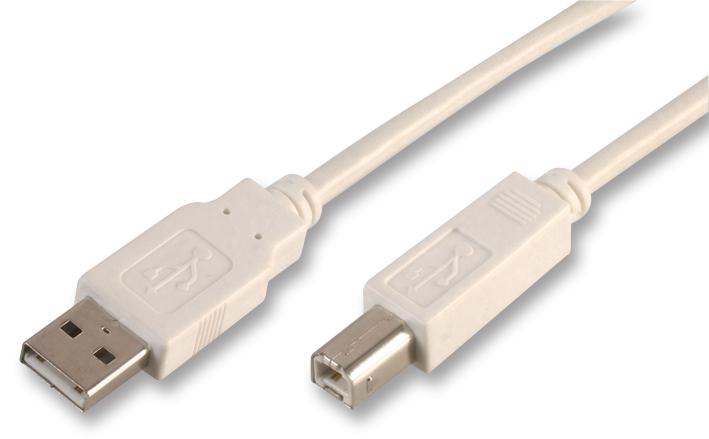 PSG02906 USB LEAD, A TO B, WHITE, 1.8M PRO SIGNAL