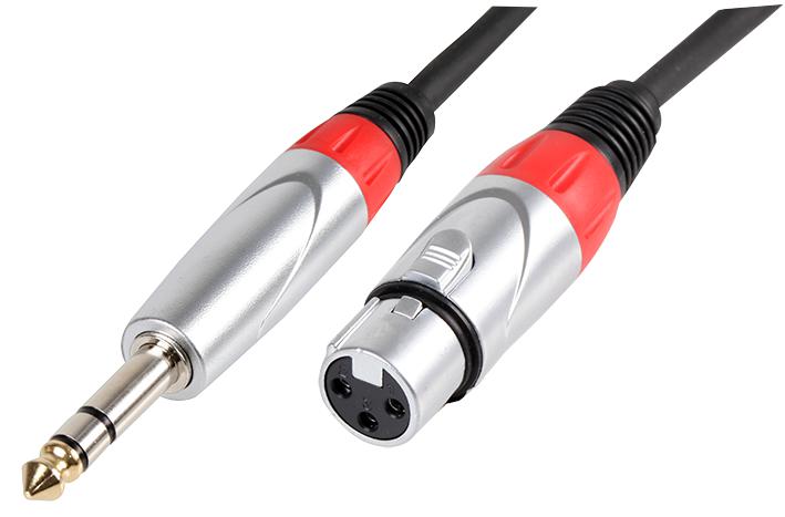 PLS000463 LEAD, XLR SOCKET TO 6.35MM PLUG, 3M PULSE