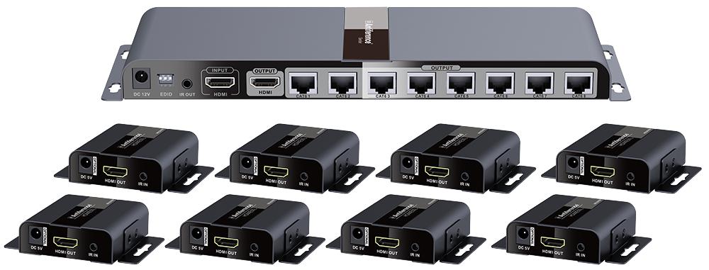 HDMI0108SCAT 1 X 8 HDMI EXTENDER OVER SINGLE CAT 6 ANTIFERENCE