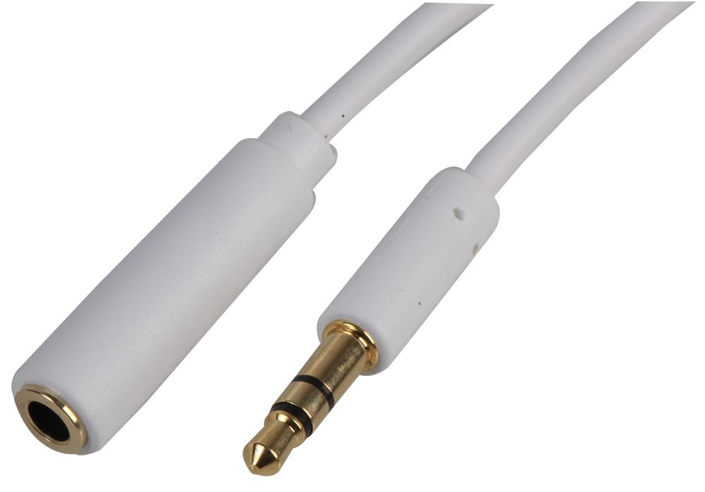 PSG3095-1.5M 3.5MM STEREO EXTENSION LEAD 1.5M WHITE PRO SIGNAL
