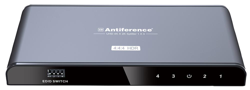 HDMI0104SV3 1X4 HDMI SPLITTER 4K HDCP2.2 WITH EDID ANTIFERENCE