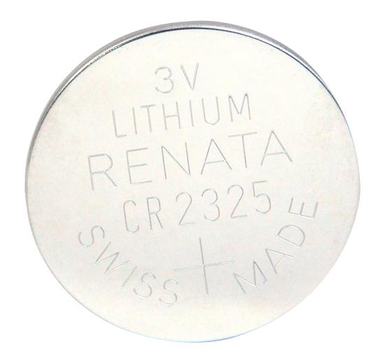 CR2325 CELL, LITHIUM, BUTTON, 3V RENATA