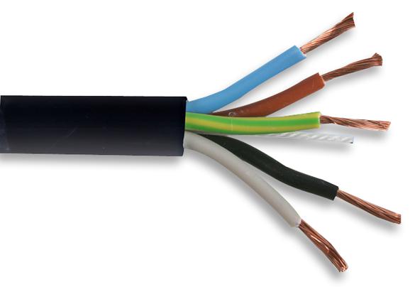 3185Y-0.75MMBLK CABLE, FLEX, 3185Y, BLACK, 0.75,  PER M MULTICOMP PRO