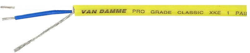 268-068-040 CABLE, 1 PAIR INSTALL, YELLOW, 100M VAN DAMME