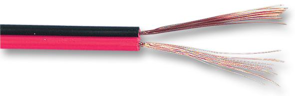 CB0043 RED/BLACK 100M CABLE, 2CORE, 0.44MM2,  RED/BLK, PER M MULTICOMP PRO