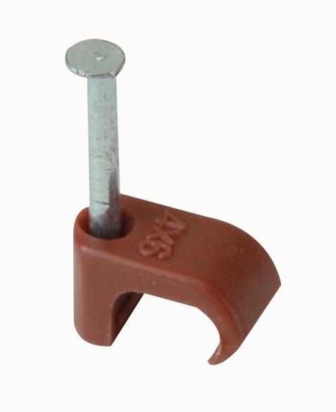 NC-0506 BROWN COAXIAL CABLE CLIP BROWN 5-6MM PRO POWER