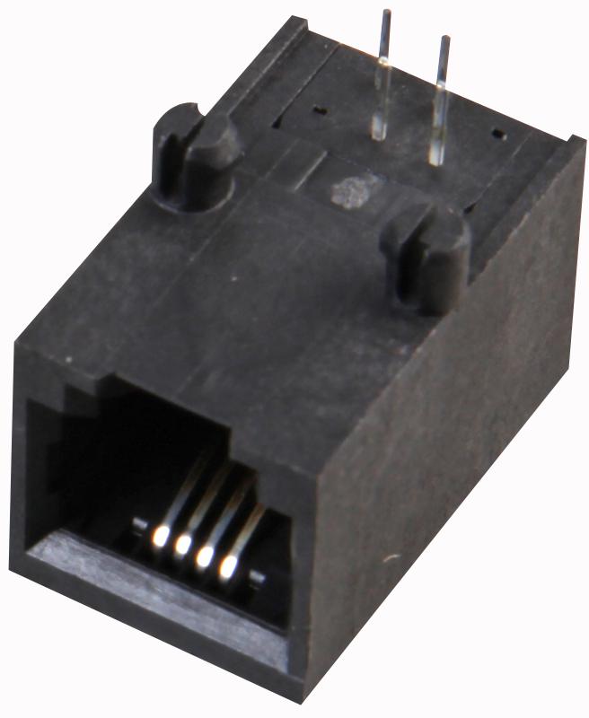 SS-6446-NF CONNECTOR, RJ11, JACK, 6P4C, TH STEWART CONNECTOR
