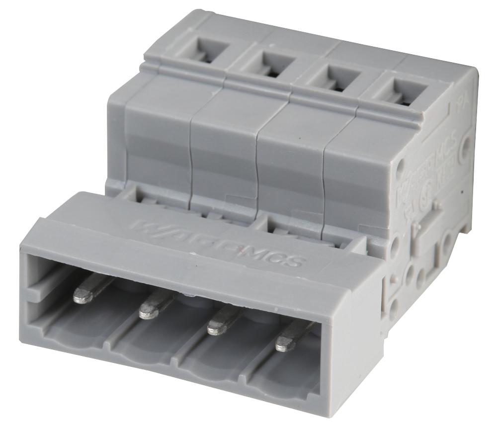 231-604 TERMINAL BLOCK, PLUGGABLE, 4POS, 12AWG WAGO