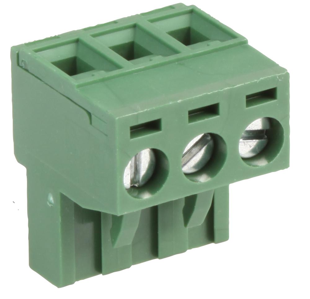 MC000137 TERMINAL BLOCK, PLUGGABLE, 3POS, 12AWG MULTICOMP PRO