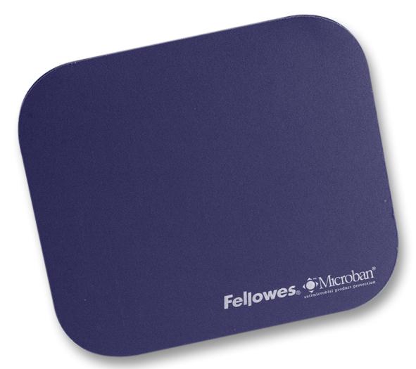 59338 MOUSE PAD, BLUE, MICROBAN FELLOWES