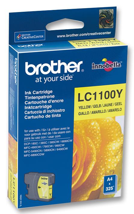 LC1100Y INK CARTRIDGE, LC1100Y, YELLOW BROTHER
