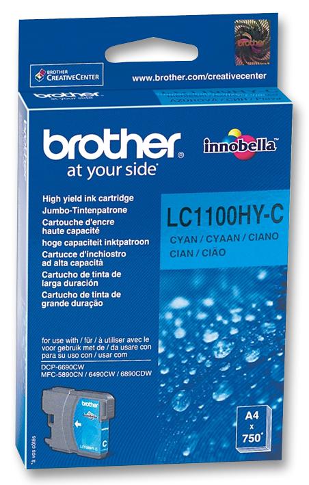LC1100HYC INK CARTRIDGE,LC1100HYC,HI-CAP,CY BROTHER