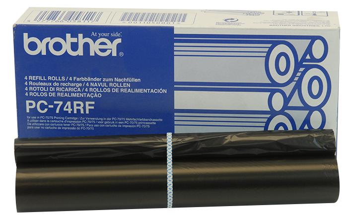 PC-74RF INK FILM, BROTHER PC-71RF, 4 PACK BROTHER
