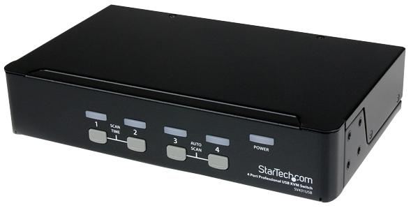SV431USB KVM SWITCH, 4PORT VGA USB+HUB STARTECH