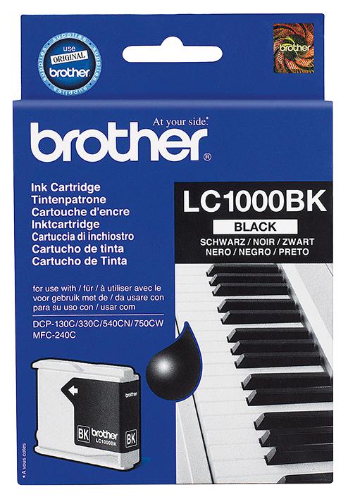 LC1000BK INK CART, LC1000BK, BLACK BROTHER