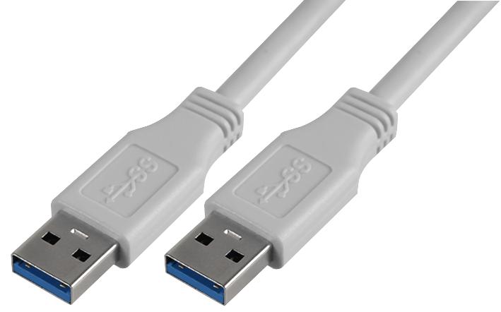 PSG91171 LEAD, USB3.0 A MALE-A MALE 2M WHITE PRO SIGNAL