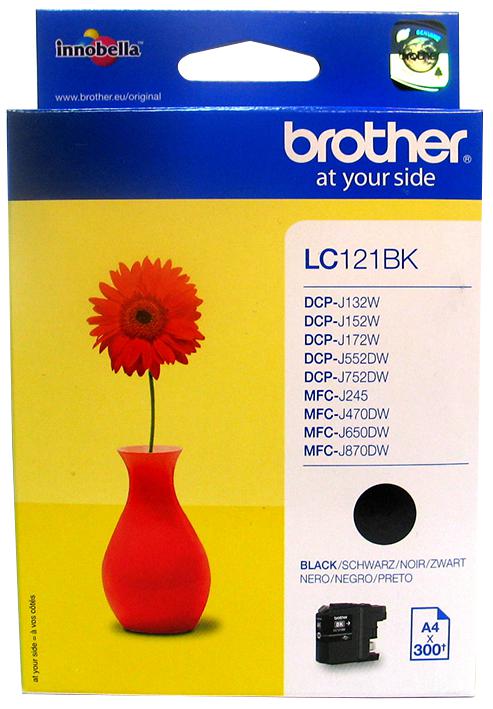 LC121BK INK CART, LC121, BLACK, BROTHER BROTHER