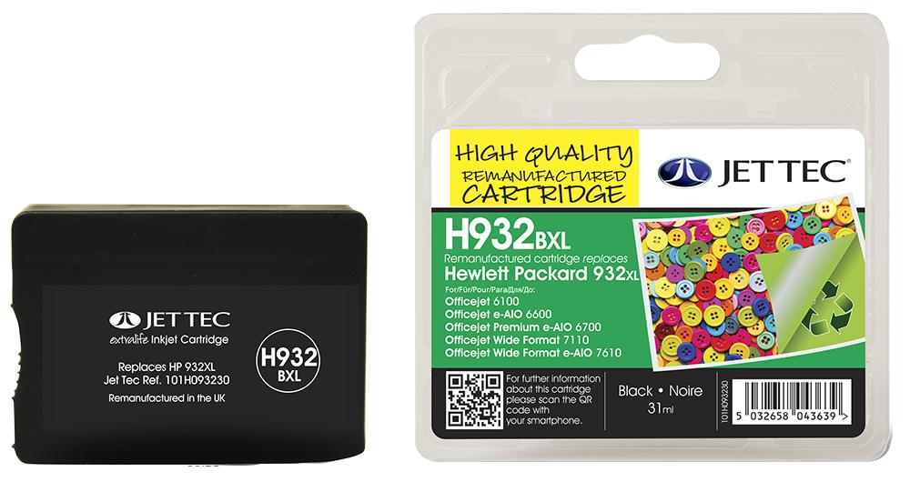 101H093230 INK CART, COMPATIBLE, HP932XL BLACK JET TEC