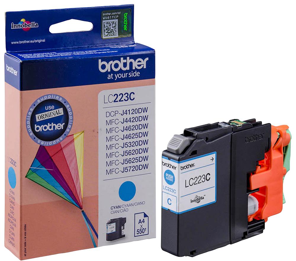 LC223C INK CART, LC223C, CYAN, BROTHER BROTHER