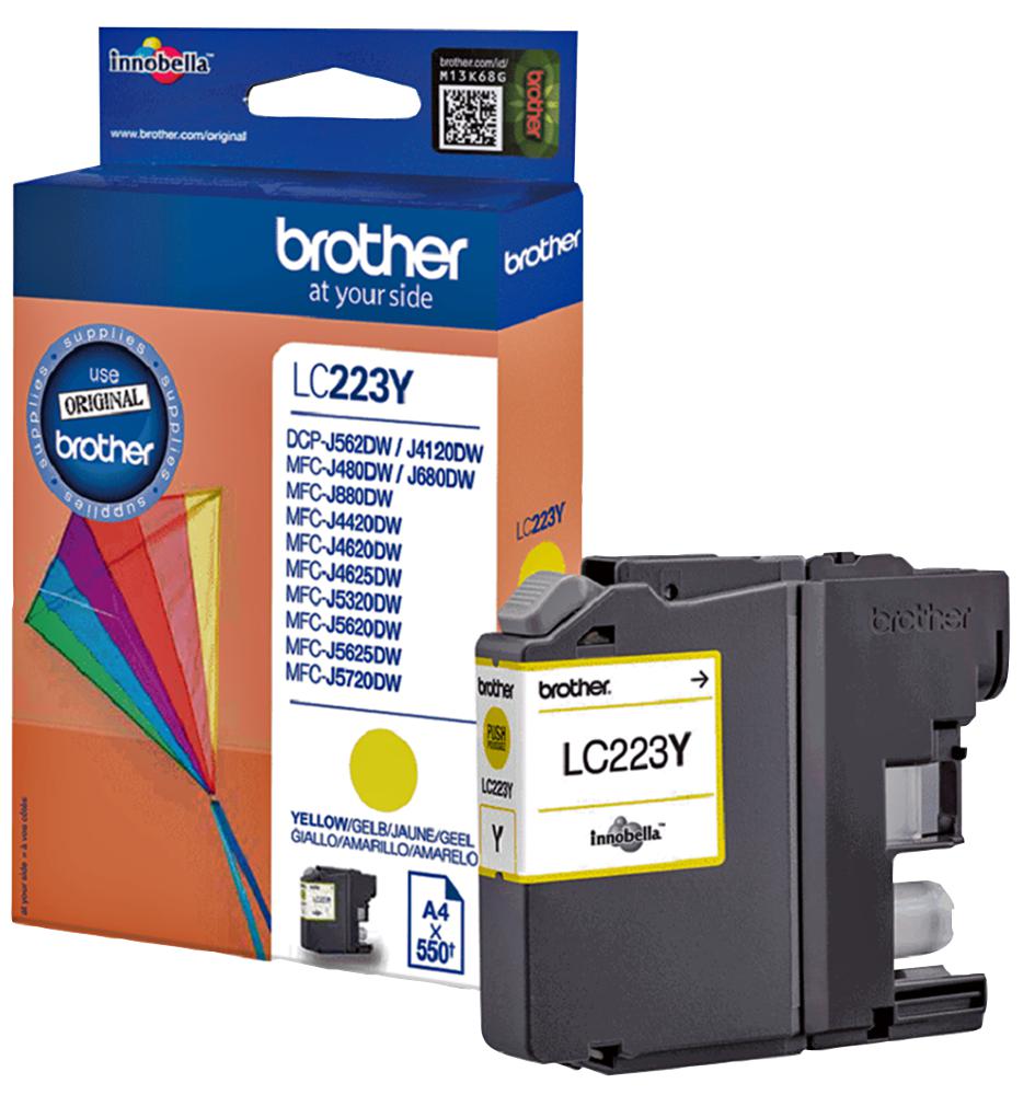 LC223Y INK CART, LC223Y, YELLOW, BROTHER BROTHER
