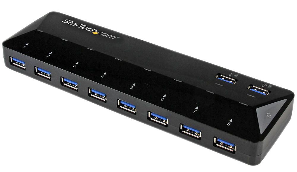 ST103008U2C USB 3.0 HUB, 10PORT/5GBPS, MAINS POWERED STARTECH