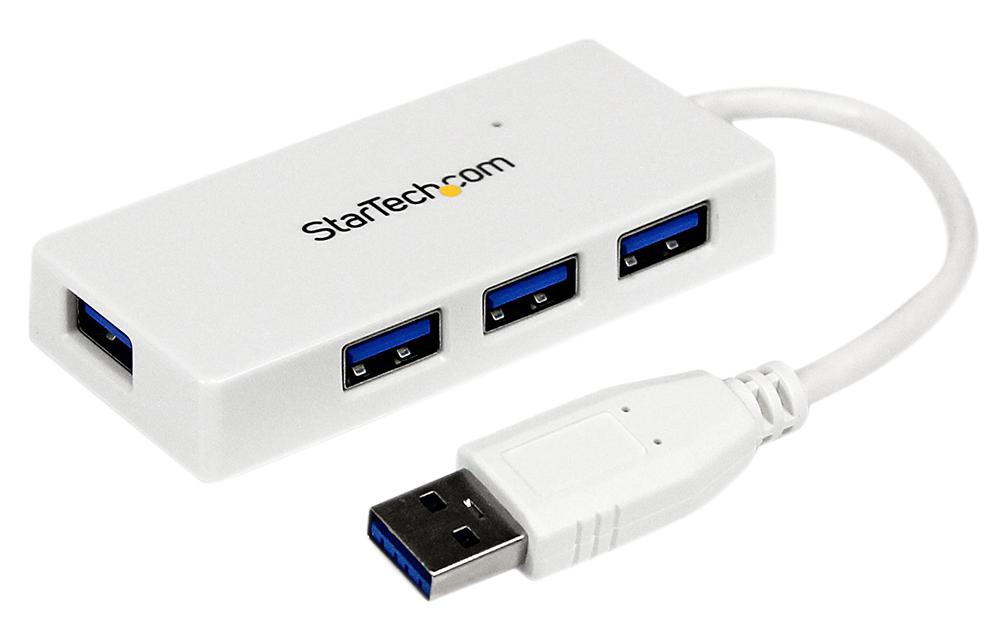 ST4300MINU3W USB 3.0 HUB, 4PORT, 5GBPS, BUS POWERED STARTECH