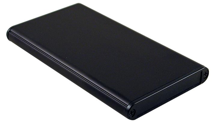 1455A1202BK ENCLOSURE, BLACK PANEL, 120X70X12MM HAMMOND