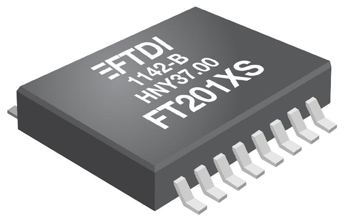 FT201XS-R IC, I/F, USB2.0 FS TO I2C, 16SSOP FTDI