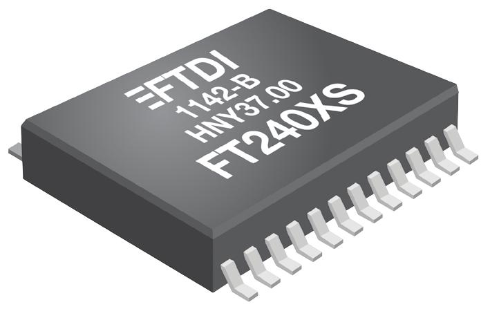 FT240XS-R I/F, USB2.0 FS TO 8BIT FIFO, 24SSOP FTDI