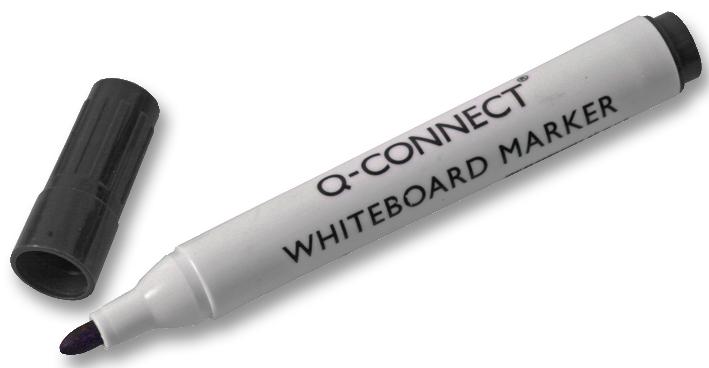 KF26035 MARKER WHITEBOARD 10PK BLACK Q CONNECT