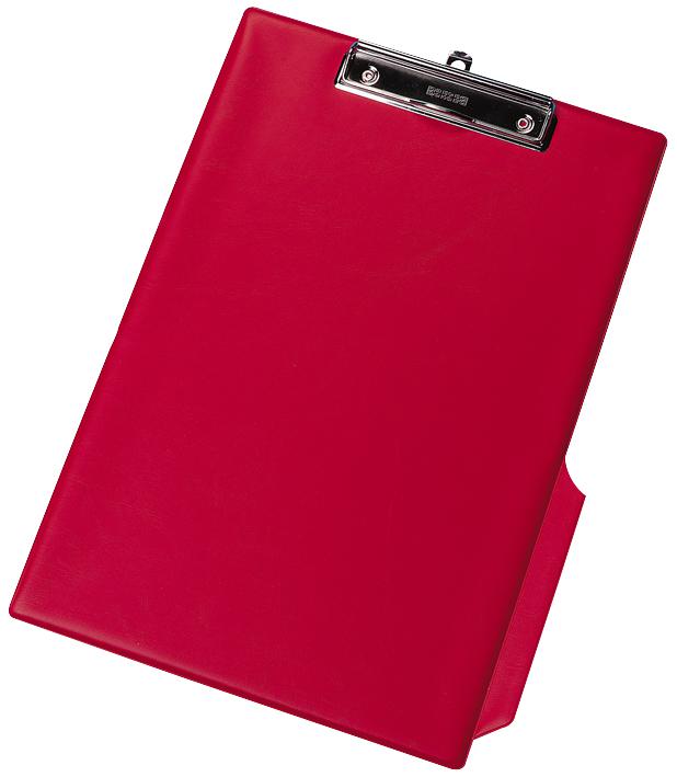 KF01298 CLIPBOARD PVC SINGLE RED Q CONNECT