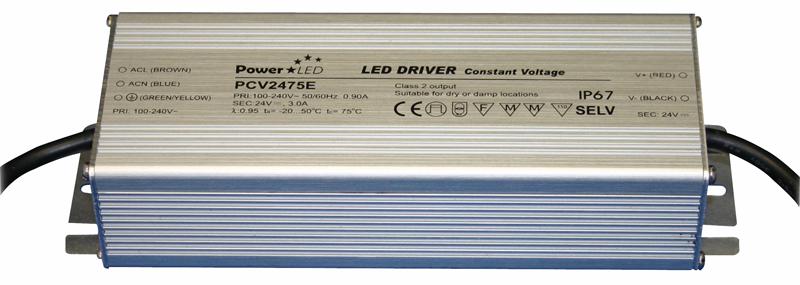 PCV1275E LED DRIVER C/V 12V 75E IP67 SUNPOWER