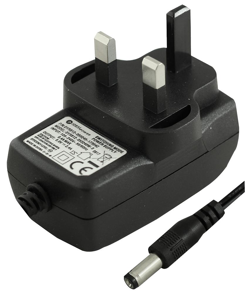 15DYS812-050210W-3 ADAPTER, AC-DC, 1 O/P, 5V, 2.1A IDEAL POWER