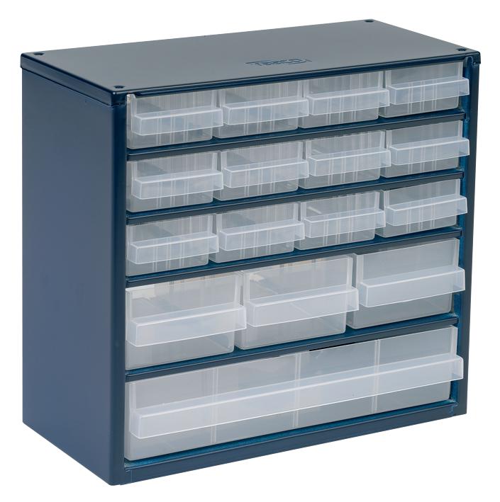137560 STEEL CABINET, 616-123, WITH 16 DRWS RAACO