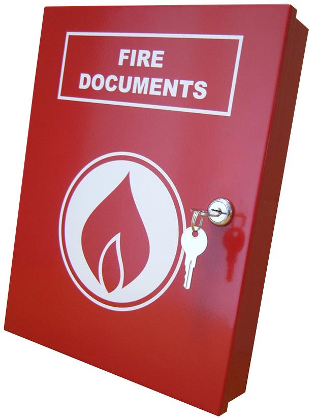 A4-DOC-BOX-R-FIRE DOCUMENT BOX A4 FIRE RED ELMDENE