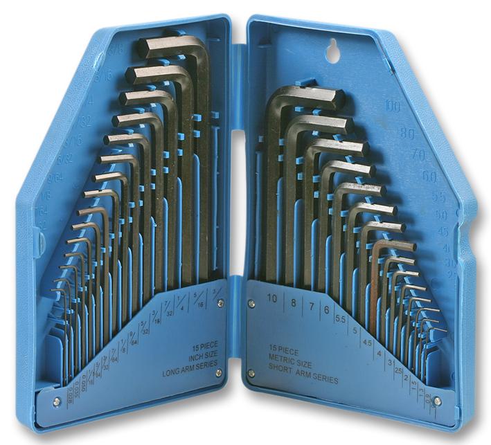 D00207 HEX KEY SET, 30PC DURATOOL