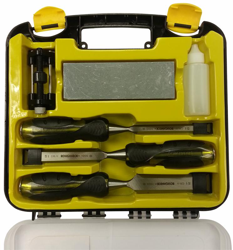 30-165 CHISEL AND SHARPENING SET ROUGHNECK