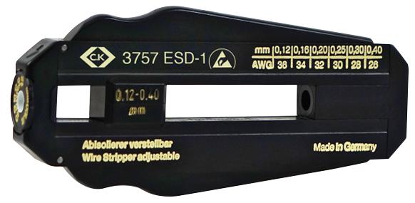 T3757ESD 1 PRECISION STRIPPER, CABLE, 36-26AWG CK TOOLS