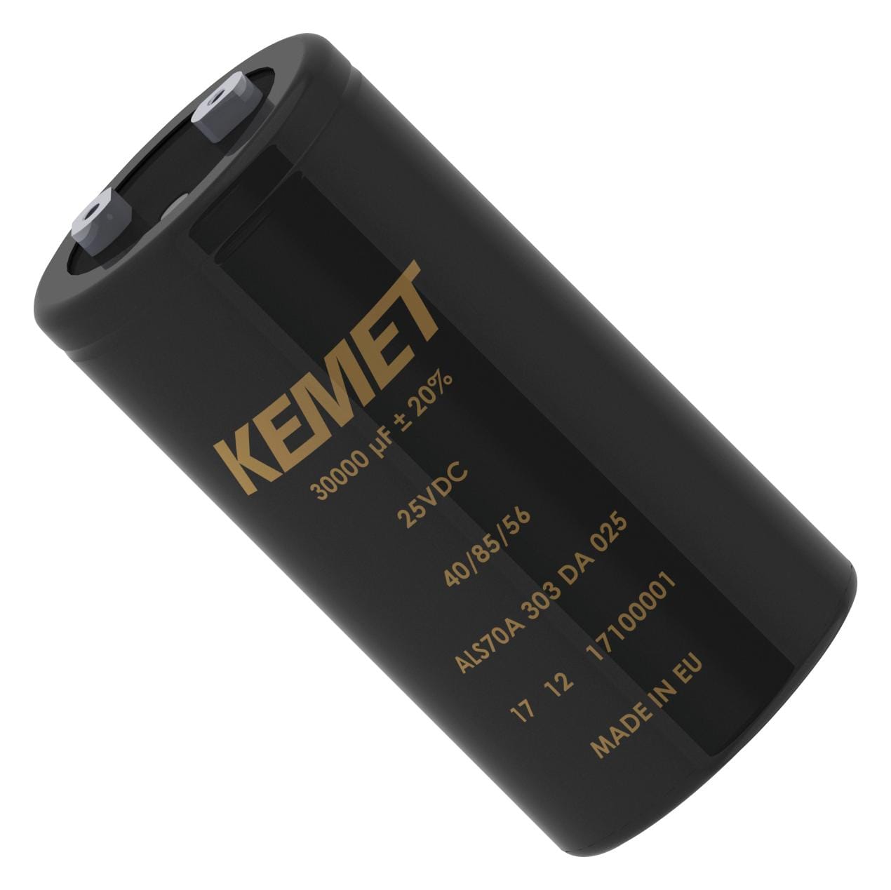 KEMET Aluminium Electrolytic Capacitors - Snap In / ALS70G104NS100 CAP, 0.1F, 100V, ALU ELEC, SCREW KEMET 3017769 ALS70G104NS100