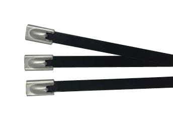 PRO POWER Cable Ties BC46-520 CABLE TIE, STEEL,COATED,520 X 4.6, 100PK PRO POWER 2580493 BC46-520