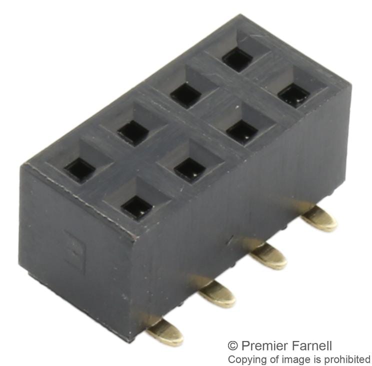 GCT (GLOBAL CONNECTOR TECHNOLOGY) Board-to-Board BG120-08-A-0-N-D CONNECTOR, RCPT, 8POS, 2ROW, 2.54MM GCT (GLOBAL CONNECTOR TECHNOLOGY) 2751438 BG120-08-A-0-N-D